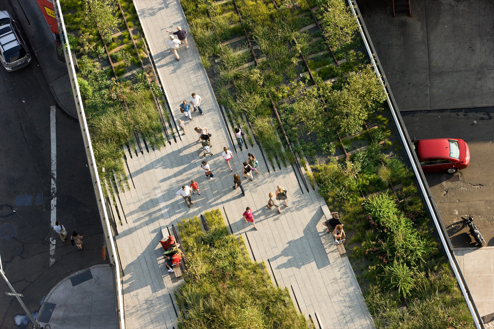 de High Line, New York, ontwerp DS+R/Field Operations/Piet Oudolf