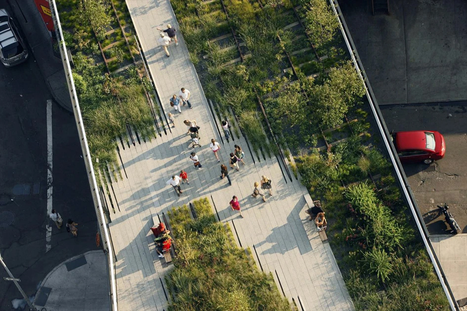 de High Line, New York, ontwerp DS+R/Field Operations/Piet Oudolf